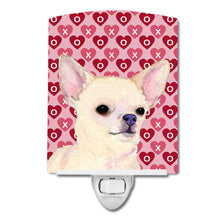 Load image into Gallery viewer, Chihuahua Hearts Love and Valentine's Day Portrait Ceramic Night Light SS4472CNL