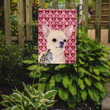 Load image into Gallery viewer, Chihuahua Hearts Love and Valentine's Day Portrait Garden Flag – Decorative Outdoor Yard Flag