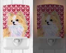 Load image into Gallery viewer, Chihuahua Hearts Love and Valentine's Day Portrait Ceramic Night Light SS4473CNL