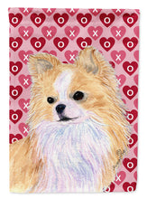 Load image into Gallery viewer, Chihuahua Hearts Love and Valentine's Day Portrait Garden Flag – Decorative Outdoor Yard Flag