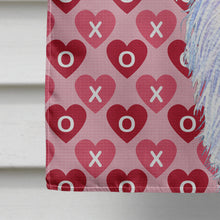 Load image into Gallery viewer, Borzoi Hearts Love and Valentine's Day Portrait Flag Canvas House Size