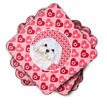 Load image into Gallery viewer, Maltese  Coasters - Set of 4 Lightweight Foam, Absorbent Drink Coasters