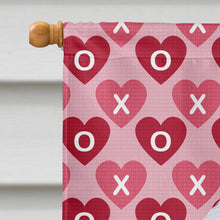 Load image into Gallery viewer, Bedlington Terrier Hearts Love and Valentine's Day  Flag Canvas House Size