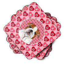 Load image into Gallery viewer, Bulldog English  Coasters - Set of 4 Lightweight Foam, Absorbent Drink Coasters