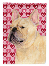 Load image into Gallery viewer, French Bulldog Hearts Love Valentine's Day Flag Canvas House Size