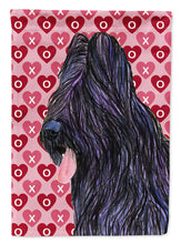 Load image into Gallery viewer, Briard Hearts Love and Valentine's Day Portrait Flag Canvas House Size