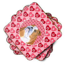 Load image into Gallery viewer, Bulldog English  Coasters - Set of 4 Lightweight Foam, Absorbent Drink Coasters