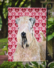 Load image into Gallery viewer, Wheaten Terrier Soft Coated Hearts Love Valentine's Garden Flag – Decorative Outdoor Yard Flag