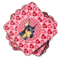 Load image into Gallery viewer, Doberman  Coasters - Set of 4 Lightweight Foam, Absorbent Drink Coasters