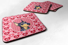 Load image into Gallery viewer, Doberman  Coasters - Set of 4 Lightweight Foam, Absorbent Drink Coasters