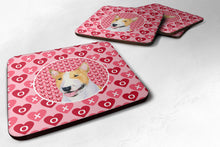 Load image into Gallery viewer, Bull Terrier  Coasters - Set of 4 Lightweight Foam, Absorbent Drink Coasters