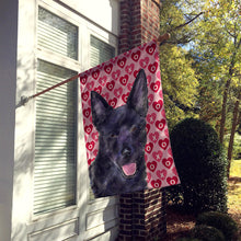 Load image into Gallery viewer, Australian Kelpie Hearts Love and Valentine's Day  Flag Canvas House Size