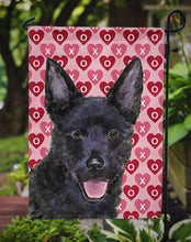 Load image into Gallery viewer, Australian Kelpie Hearts Love Valentine's Day Garden Flag – Decorative Outdoor Yard Flag