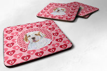 Load image into Gallery viewer, Clumber Spaniel  Coasters - Set of 4 Lightweight Foam, Absorbent Drink Coasters