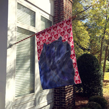 Load image into Gallery viewer, Chow Chow Hearts Love and Valentine's Day Portrait Flag Canvas House Size