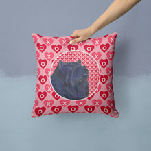Load image into Gallery viewer, Chow Chow Hearts Love and Valentine's Day Portrait Throw Pillow - 14x14 Decorative Pillow – Art for Your Home &amp; Patio SS4501PW1414