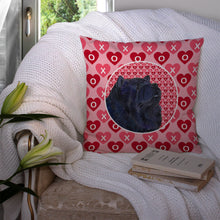 Load image into Gallery viewer, Chow Chow Hearts Love and Valentine's Day Portrait Throw Pillow - 14x14 Decorative Pillow – Art for Your Home &amp; Patio SS4501PW1414
