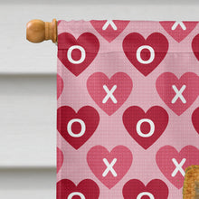 Load image into Gallery viewer, Chow Chow Hearts Love and Valentine's Day Portrait Flag Canvas House Size