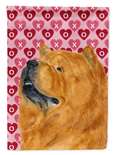 Load image into Gallery viewer, Chow Chow Hearts Love and Valentine's Day Portrait Garden Flag – Decorative Outdoor Yard Flag
