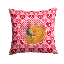 Load image into Gallery viewer, Chow Chow Hearts Love and Valentine's Day Portrait Throw Pillow - 14x14 Decorative Pillow – Art for Your Home &amp; Patio SS4502PW1414