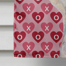 Load image into Gallery viewer, Dandie Dinmont Terrier Hearts Love and Valentine's Day  Flag Canvas House Size