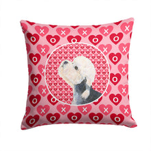 Load image into Gallery viewer, Dandie Dinmont Terrier Hearts Love Valentine's Day Throw Pillow - 14x14 Decorative Pillow – Art for Your Home &amp; Patio SS4503PW1414