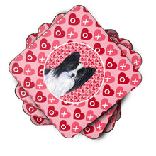 Load image into Gallery viewer, Papillon  Coasters - Set of 4 Lightweight Foam, Absorbent Drink Coasters