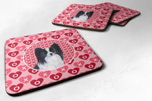 Load image into Gallery viewer, Papillon  Coasters - Set of 4 Lightweight Foam, Absorbent Drink Coasters
