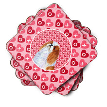 Load image into Gallery viewer, English Toy Spaniel  Coasters - Set of 4 Lightweight Foam, Absorbent Drink Coasters