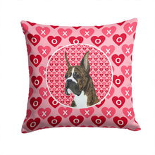 Load image into Gallery viewer, Boxer Hearts Love and Valentine's Day Portrait Throw Pillow - 14x14 Decorative Pillow – Art for Your Home &amp; Patio SS4508PW1414