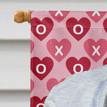 Load image into Gallery viewer, Boxer Hearts Love and Valentine's Day Portrait Flag Canvas House Size