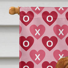 Load image into Gallery viewer, Sussex Spaniel Hearts Love and Valentine's Day Portrait Flag Canvas House Size