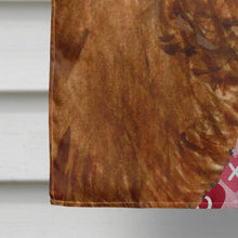 Load image into Gallery viewer, Sussex Spaniel Hearts Love and Valentine's Day Portrait Flag Canvas House Size