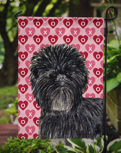 Load image into Gallery viewer, Affenpinscher Hearts Love and Valentine's Day Portrait Garden Flag – Decorative Outdoor Yard Flag
