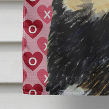 Load image into Gallery viewer, Tibetan Mastiff Hearts Love and Valentine's Day Portrait Flag Canvas House Size