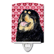 Load image into Gallery viewer, Tibetan Mastiff Hearts Love Valentine's Day Ceramic Night Light SS4512CNL