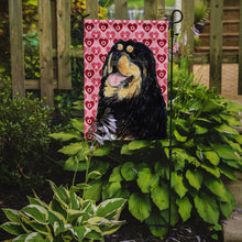 Load image into Gallery viewer, Tibetan Mastiff Hearts Love Valentine's Day Garden Flag – Decorative Outdoor Yard Flag