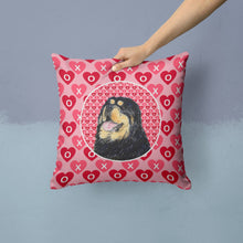 Load image into Gallery viewer, Tibetan Mastiff Hearts Love Valentine's Day Throw Pillow - 14x14 Decorative Pillow – Art for Your Home &amp; Patio SS4512PW1414