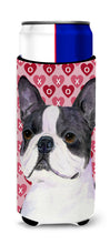 Load image into Gallery viewer, Boston Terrier Hearts Love Valentine's Day Slim Can Hugger – Fun &amp; Functional Drink Coolers SS4516MUK