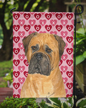Load image into Gallery viewer, Bullmastiff Hearts Love and Valentine's Day Portrait Garden Flag – Decorative Outdoor Yard Flag