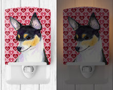Load image into Gallery viewer, Chihuahua Hearts Love and Valentine's Day Portrait Ceramic Night Light SS4518CNL