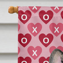 Load image into Gallery viewer, French Bulldog Hearts Love Valentine's Day Flag Canvas House Size