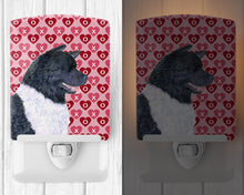 Load image into Gallery viewer, Akita Hearts Love and Valentine's Day Portrait Ceramic Night Light SS4521CNL