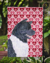Load image into Gallery viewer, Akita Hearts Love and Valentine's Day Portrait Garden Flag – Decorative Outdoor Yard Flag