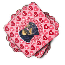 Load image into Gallery viewer, Rottweiler  Coasters - Set of 4 Lightweight Foam, Absorbent Drink Coasters