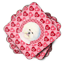 Load image into Gallery viewer, Bichon Frise  Coasters - Set of 4 Lightweight Foam, Absorbent Drink Coasters