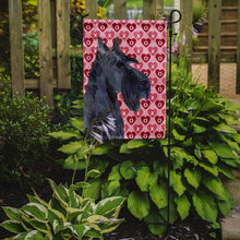 Load image into Gallery viewer, Scottish Terrier Hearts Love Valentine's Day Portrait Garden Flag – Decorative Outdoor Yard Flag
