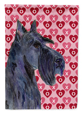 Load image into Gallery viewer, Scottish Terrier Hearts Love Valentine's Day Portrait Garden Flag – Decorative Outdoor Yard Flag