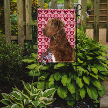 Load image into Gallery viewer, Chesapeake Bay Retriever Hearts Love and Valentine's Day  Garden Flag – Decorative Outdoor Yard Flag