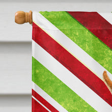 Load image into Gallery viewer, Min Pin Candy Cane Holiday Christmas Flag Canvas House Size